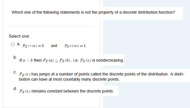 Solved Which one of the following statements is not the | Chegg.com