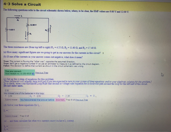Solved 4-3 Solve a Circuit The following questions refer to | Chegg.com