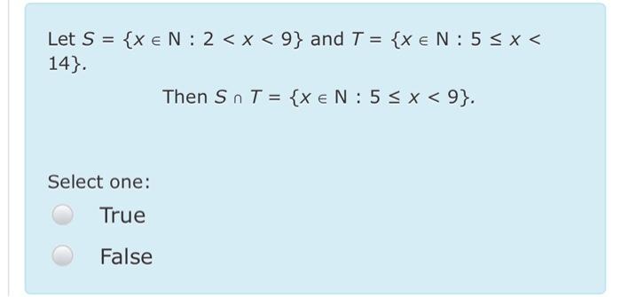 Solved Let S Xen 2 X 9 And T Xe N 5 X 14 Chegg Com