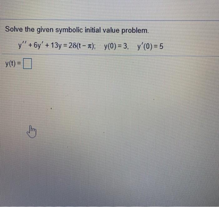 Symbolic Initial Value Problem Solver – UMMLR