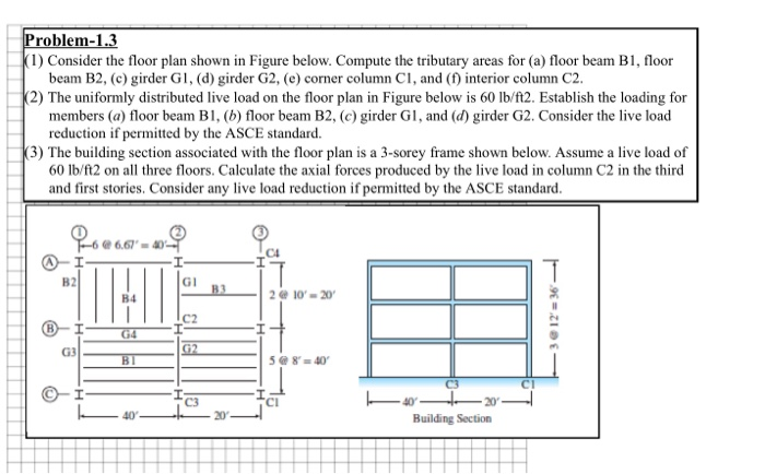 Solved Problem-1.3 |(1) Consider the floor plan shown in | Chegg.com