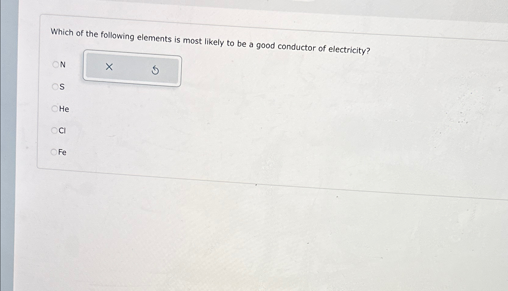 Solved Which of the following elements is most likely to be | Chegg.com
