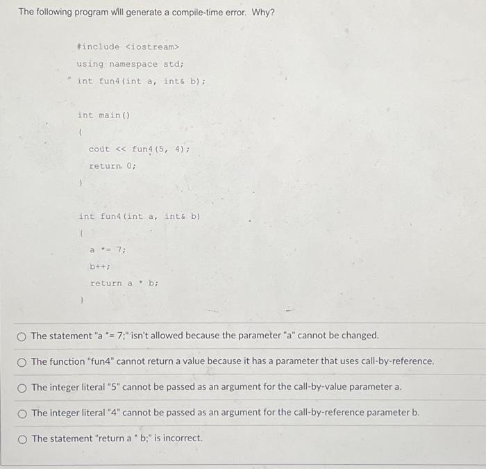 Solved The statement " a∘=7;; isn't allowed because the | Chegg.com
