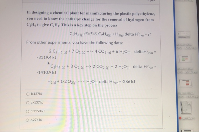 Solved In designing a chemical plant for manufacturing the Chegg