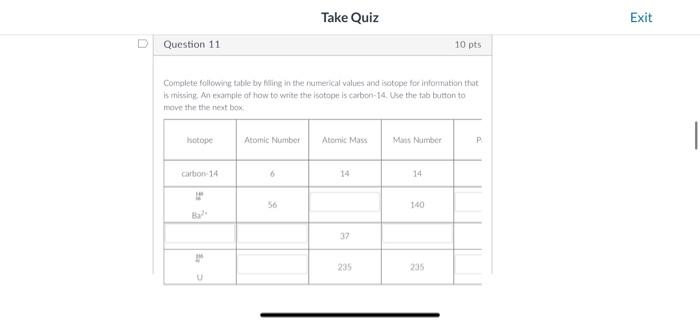 Solved Complete followire table by fling in the rumerical | Chegg.com