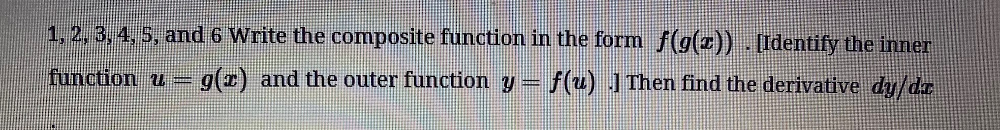 Solved y=ex+13 ﻿Write the composite function in the form | Chegg.com
