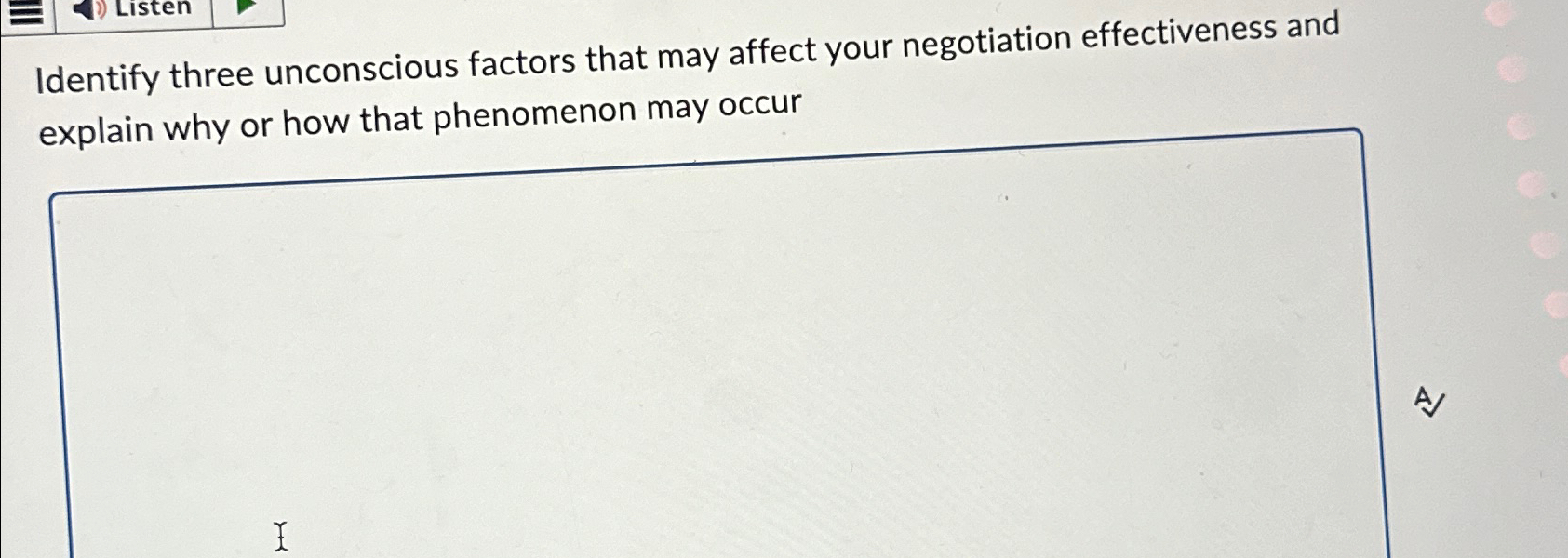 Solved Identify three unconscious factors that may affect | Chegg.com