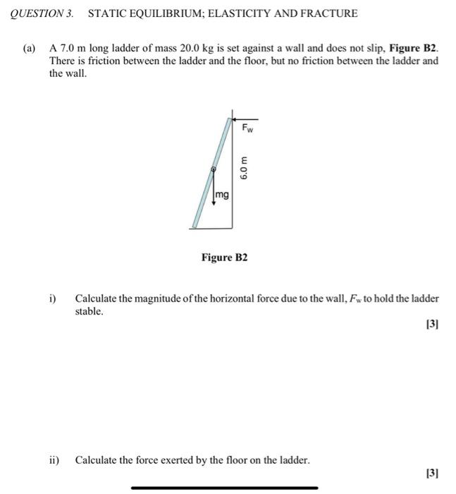 Solved (b) Figure B1 Shows An 8.0 M Long Uniform Beam Which | Chegg.com