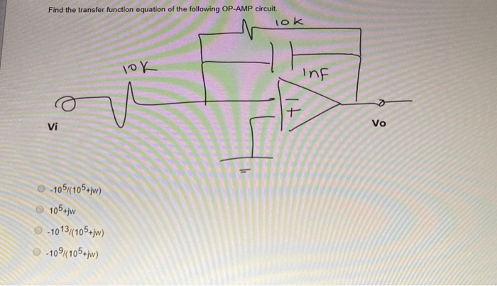 Solved Find the transfer function equation of the following | Chegg.com