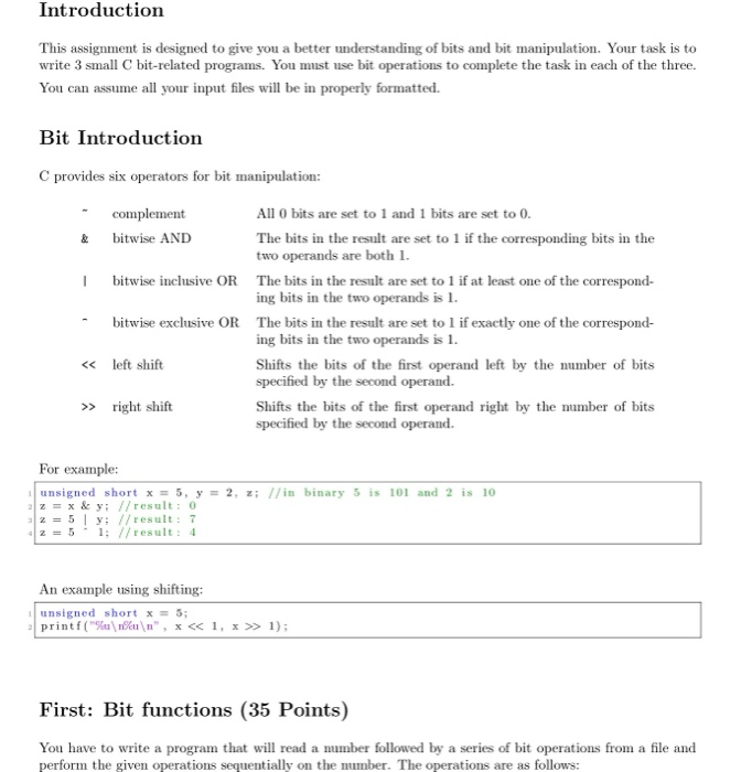 Solved Introduction This assignment is designed to give you | Chegg.com
