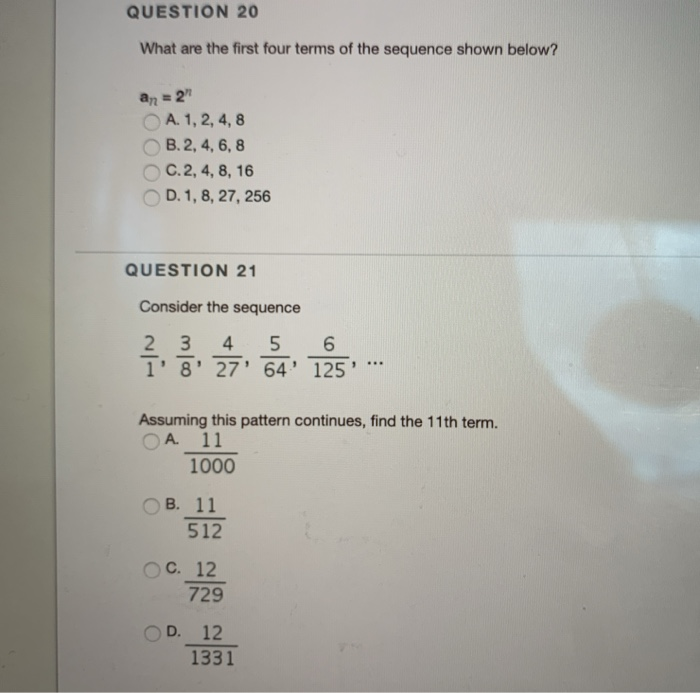 Solved QUESTION 14 If a1 = = 5 and r = -3, write the first | Chegg.com