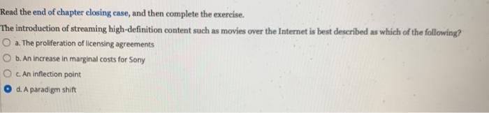 Solved Read the end of chapter closing case, and then | Chegg.com