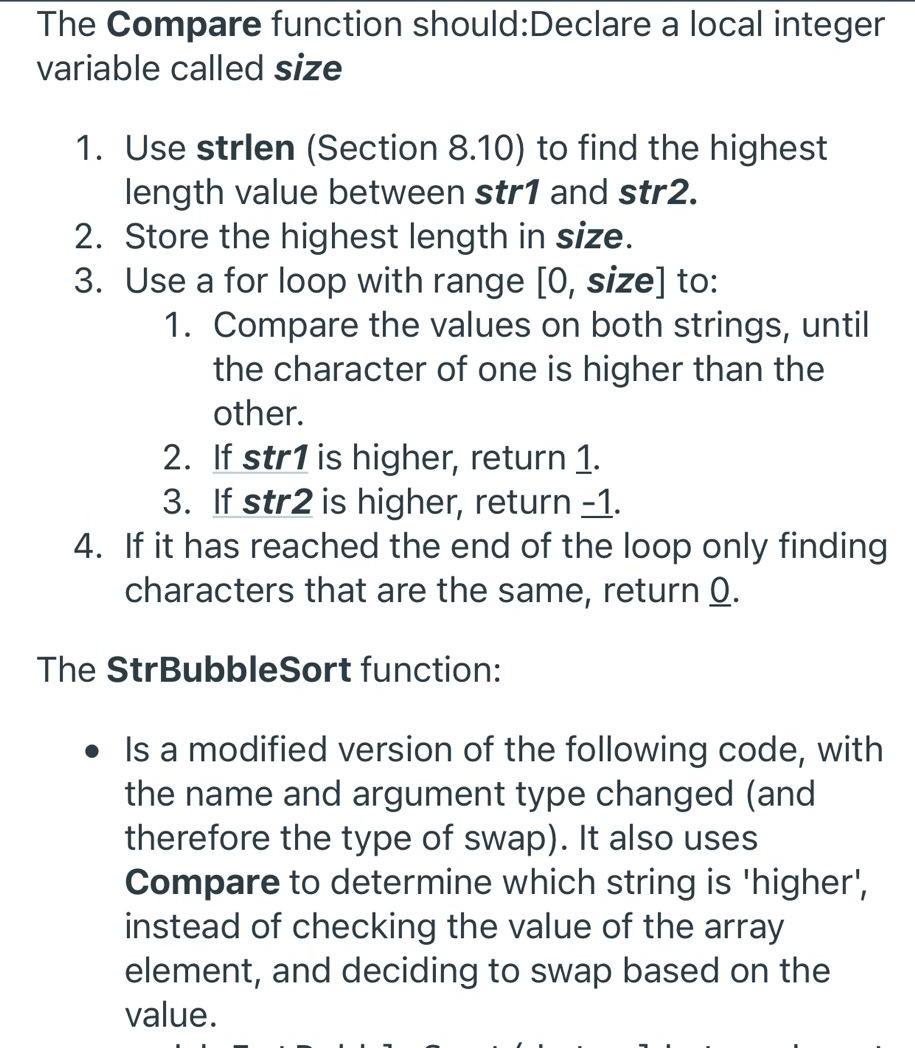 Solved Description You have been tasked with alphabetically | Chegg.com