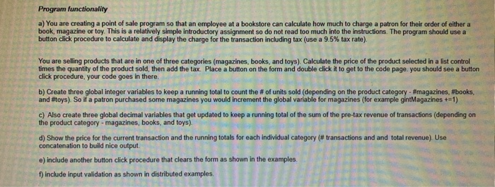 program is Visual Basic using .aspx webage. I dont | Chegg.com