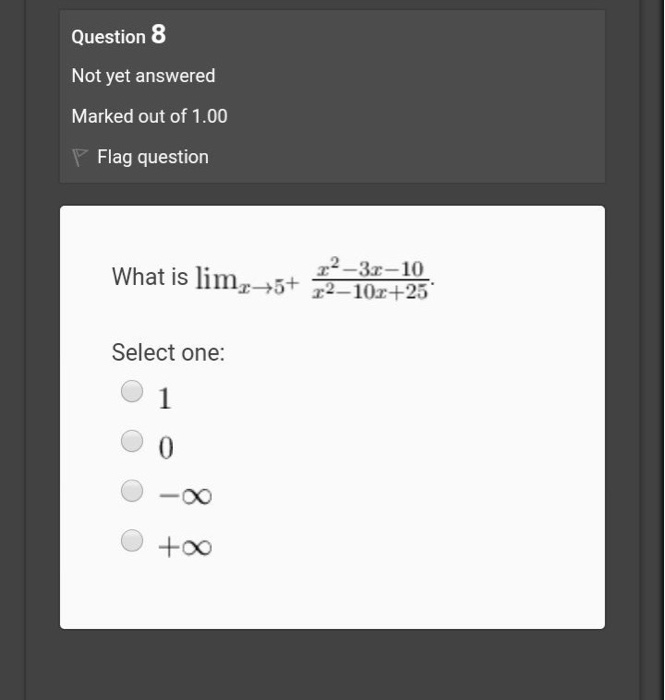 Solved Question 1 Not Yet Answered Marked Out Of 1.00 Flag | Chegg.com