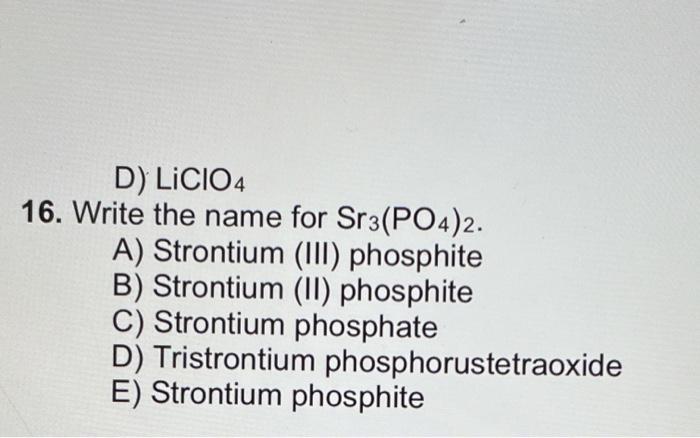 Solved 1. Determine the name for TICO3. Remember that | Chegg.com