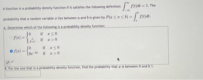 Solved probability that a random variable x lies between a | Chegg.com