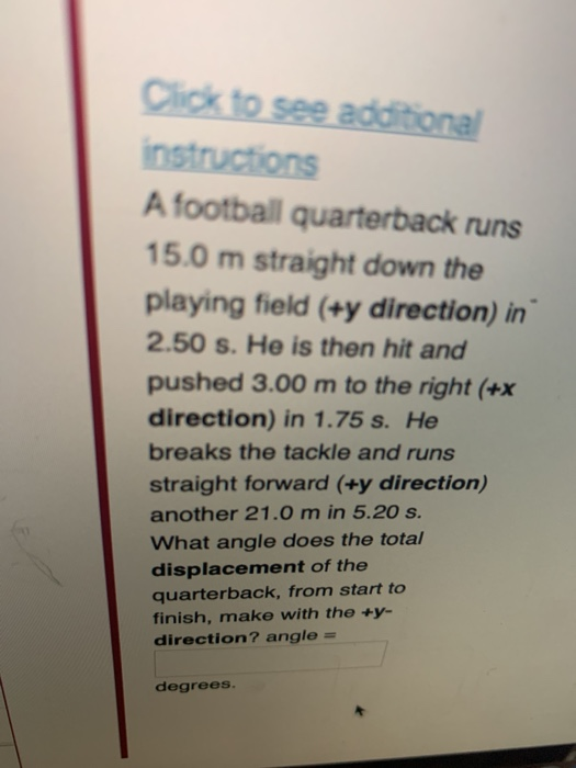 Solved Click To See Additional Instructions A Football | Chegg.com