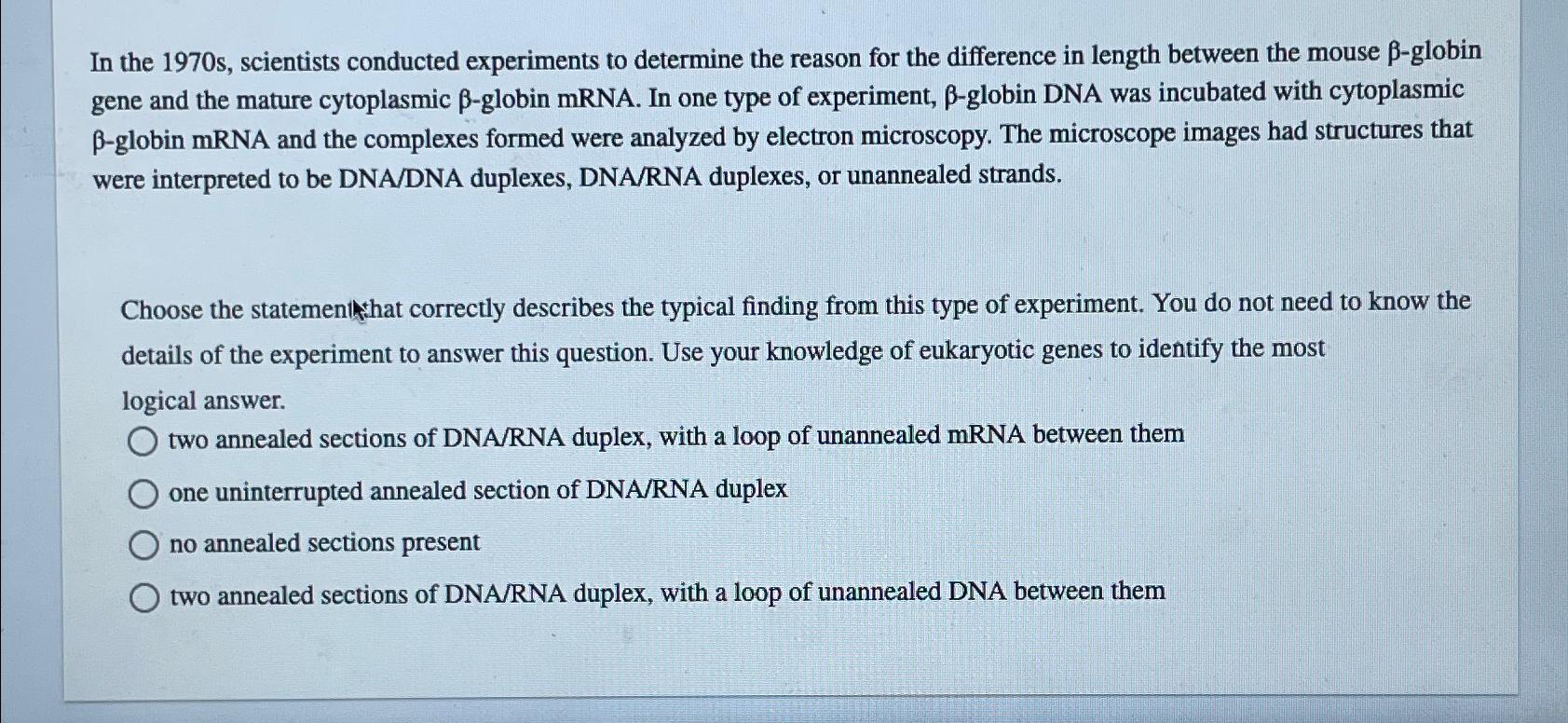 Solved In the 1970s, ﻿scientists conducted experiments to | Chegg.com