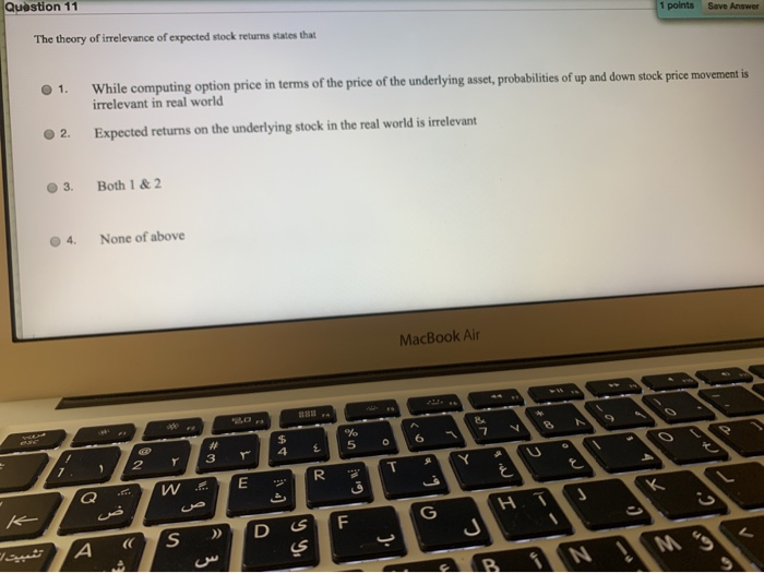 Solved Question 11 1 points Save Answer The theory of | Chegg.com