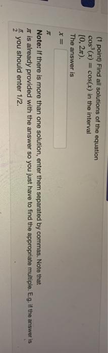 Solved Note: The answer must be written as a multiple of n. | Chegg.com
