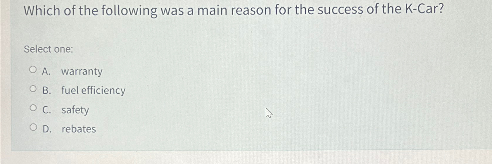 Solved Which of the following was a main reason for the | Chegg.com