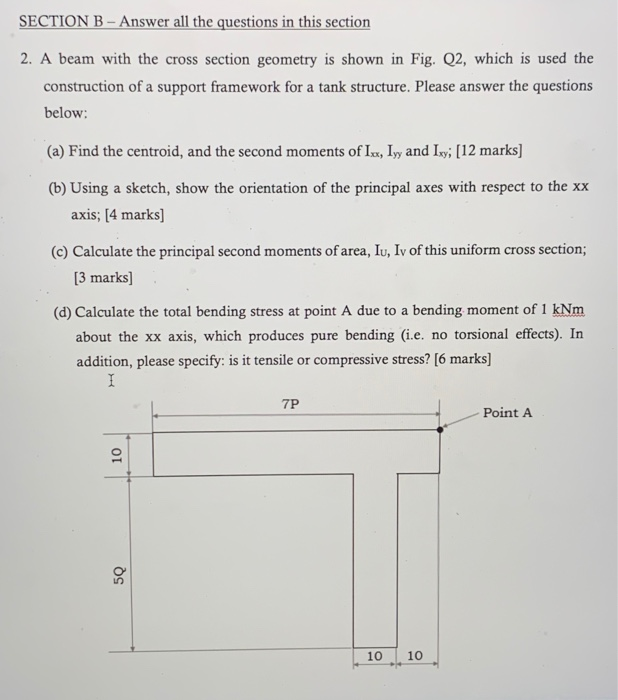 Solved SECTION B - Answer All The Questions In This Section | Chegg.com