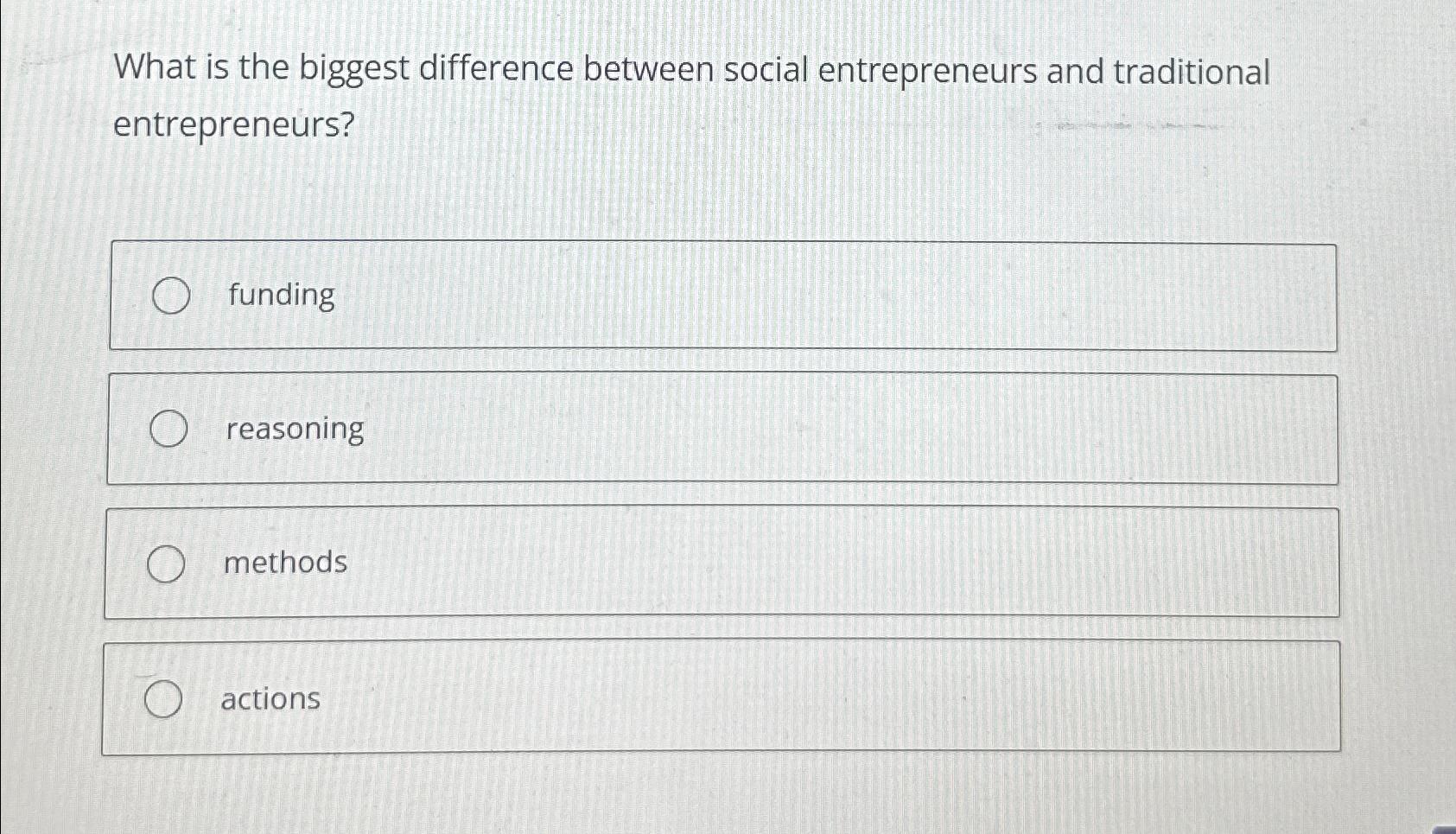 Solved What is the biggest difference between social | Chegg.com