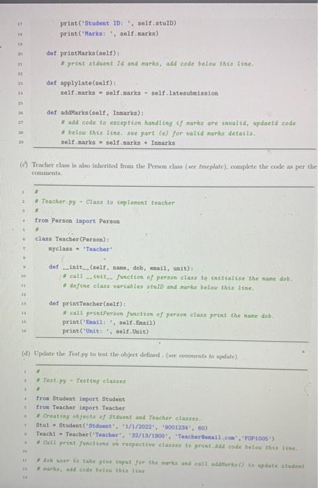 Consider the following code snippet for this | Chegg.com