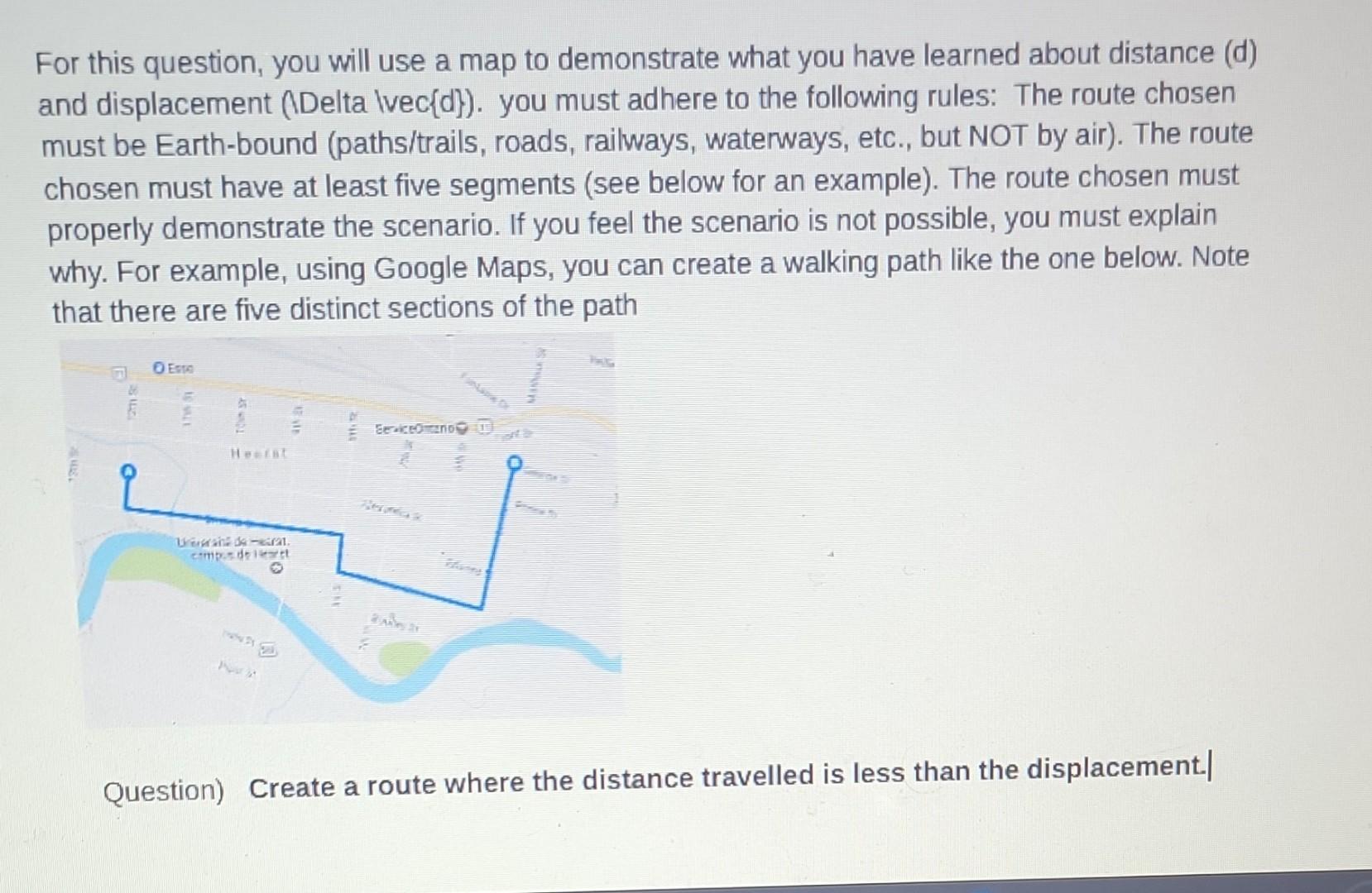 Solved For this question, you will use a map to demonstrate | Chegg.com