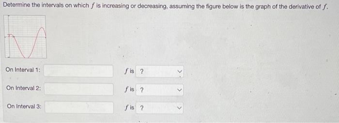 Solved Determine the intervals on which f is increasing or | Chegg.com