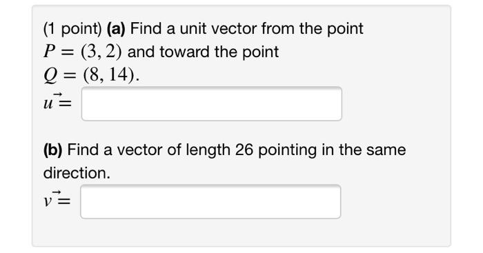 Solved (1 point) Resolve the vectors shown in the figure | Chegg.com