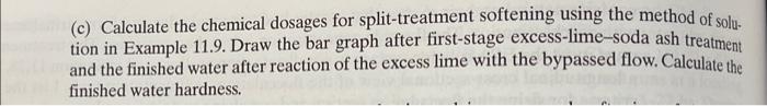 Solved 11.30 part A [excess lime softening] only! Must | Chegg.com