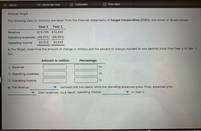 Solved eBook Show Me How Calculator Print Item Analyze | Chegg.com