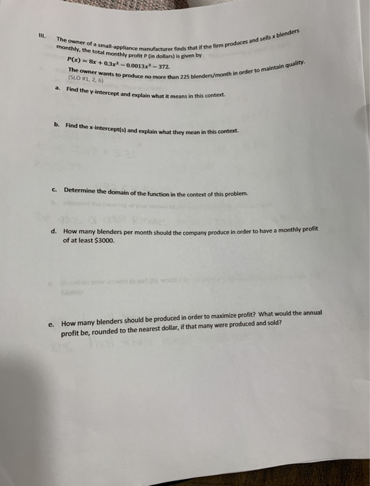 Solved m. The owner of a smallappliance manufacturer finds