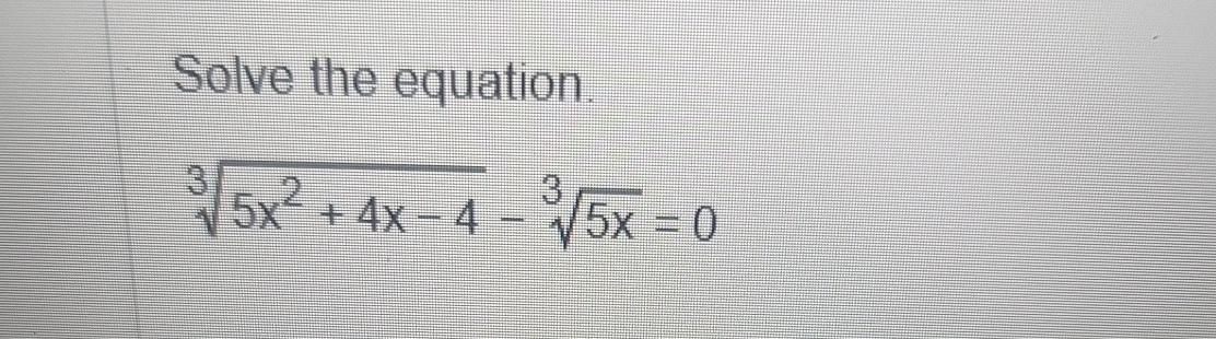 solve the equation √ 4x 3 √ 2x 5 2