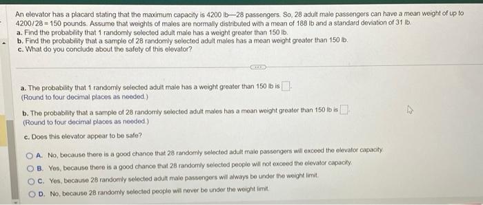 solved-an-elevator-has-a-placard-stating-that-the-maximum-chegg