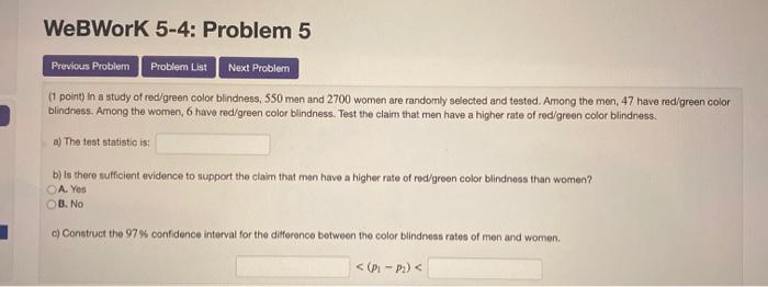 Solved WeBWork 5-4: Problem 3 Previous Problem Problem List | Chegg.com