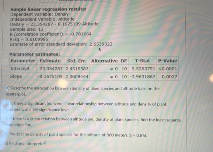 Solved To Understand The Pattern Of Variation In Plant | Chegg.com