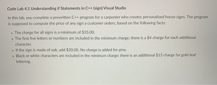 Solved 1/ HouseSign.cpp This program calculates prices for | Chegg.com