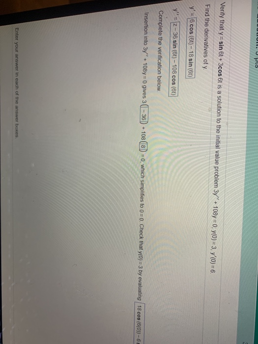 solved-1-upus-verify-that-y-sin-6t-3cos-6t-is-a-solution-chegg