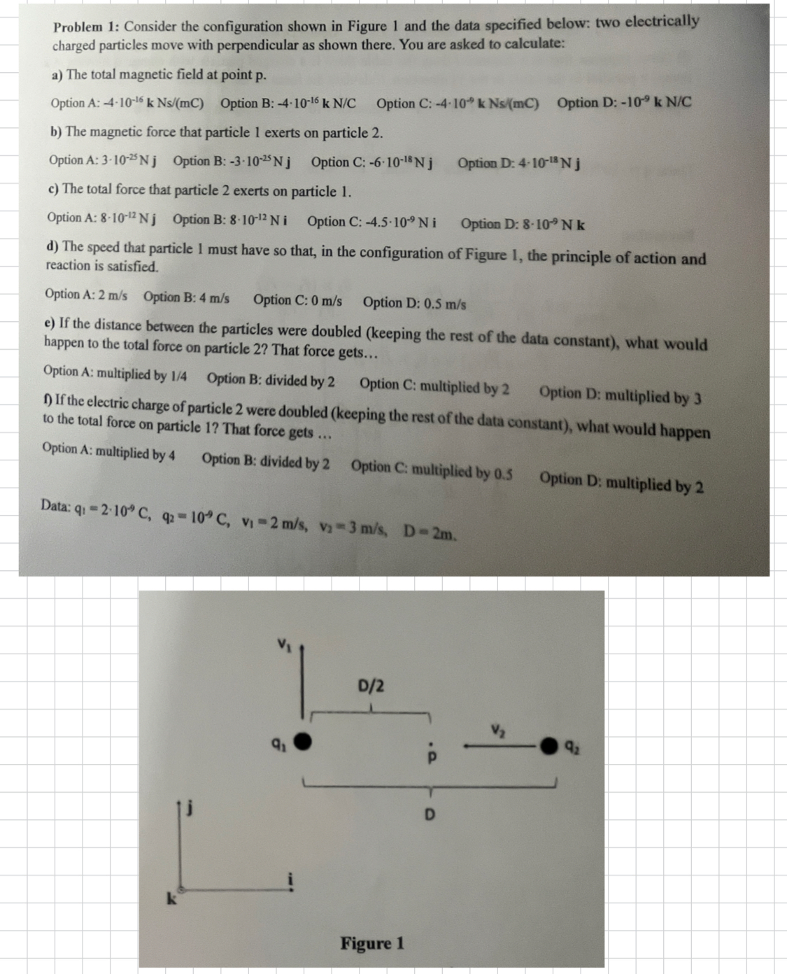 Problem 1: Consider the configuration shown in Figure | Chegg.com