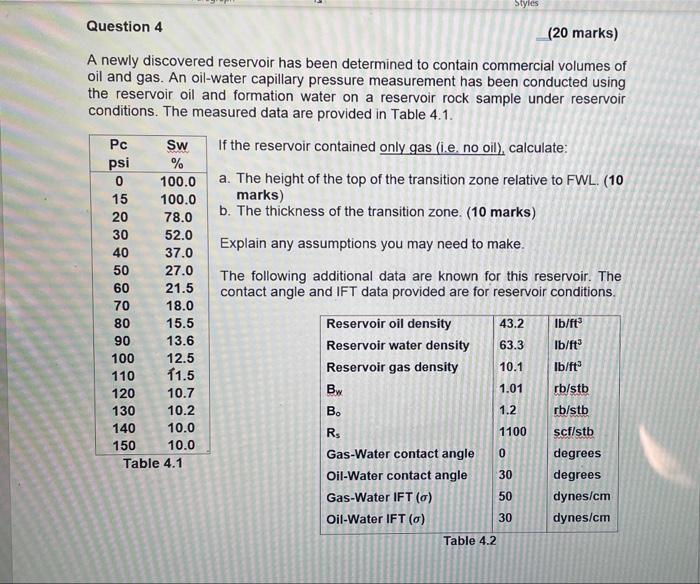 Solved Styles Question 4 (20 marks) A newly discovered | Chegg.com