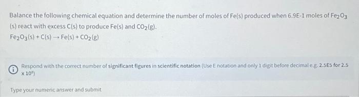 Solved Balance the following chemical equation and determine | Chegg.com