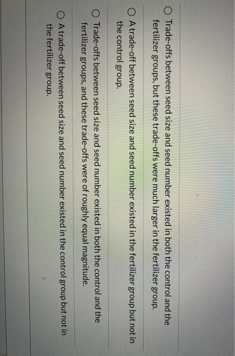 Solved Which statement best describes the results of the | Chegg.com