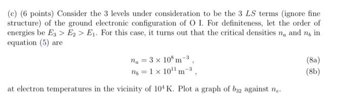 Solved (a) (6 Points) Consider A 3-level Atom In Which The 