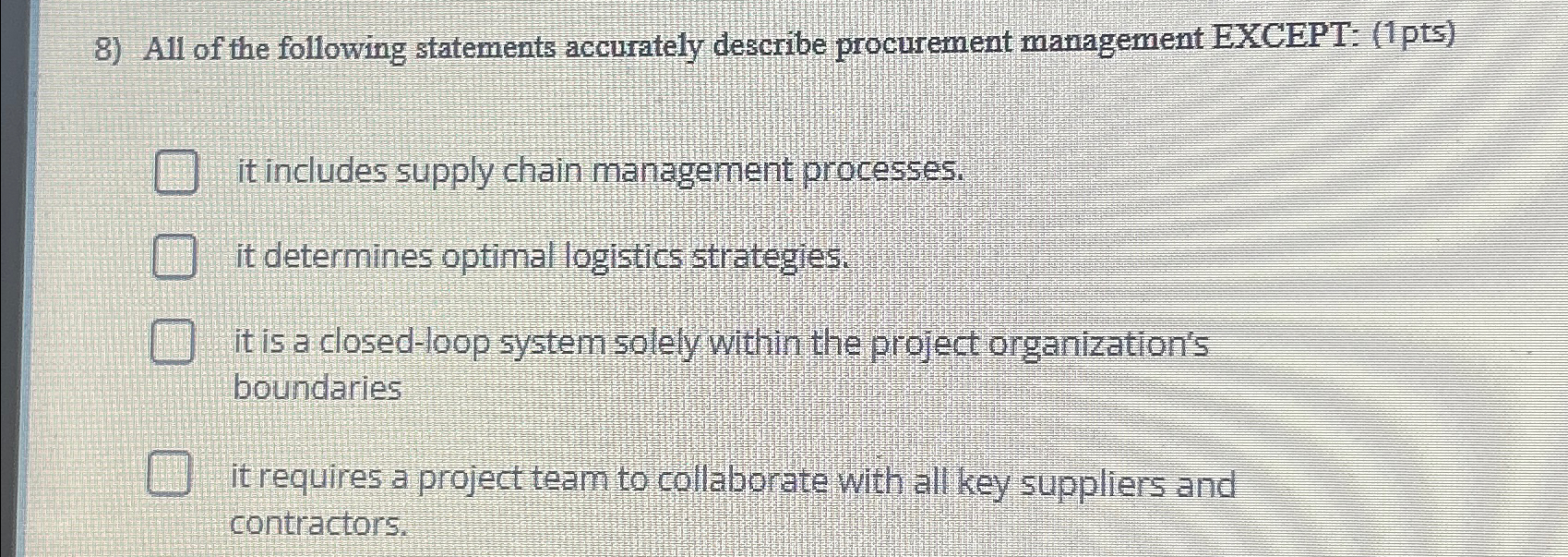 Solved All of the following statements accurately describe | Chegg.com