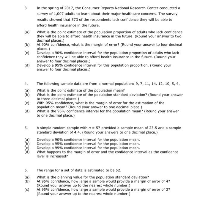 Solved 1. A Simple Random Sample Of 90 Items Resulted In A | Chegg.com