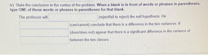 Solved A professor who teaches two sections of the same | Chegg.com