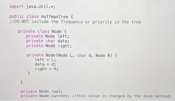 In this project you will implement Huffman encoding | Chegg.com